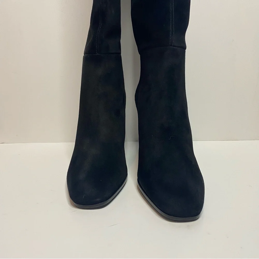 Saint Laurent Over The Knee Black Boots - Picture 7 of 9